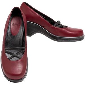DANSKO WOMENS RED LEATHER SHOES EU 38 US 7.5-8